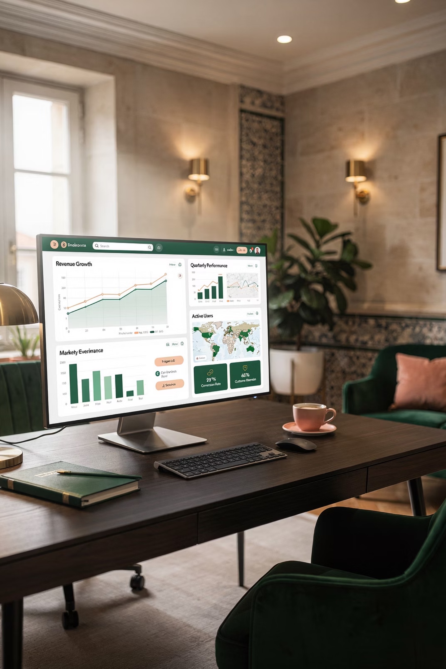 Dashboard executivo de indicadores